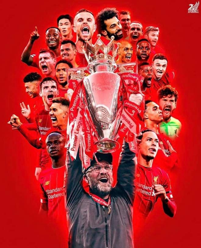 HLV Jurgen Klopp và Liverpool xuất sắc giành chức vô địch sớm 7 vòng đấu ở giải Ngoại hạng Anh mùa giải 2019/20