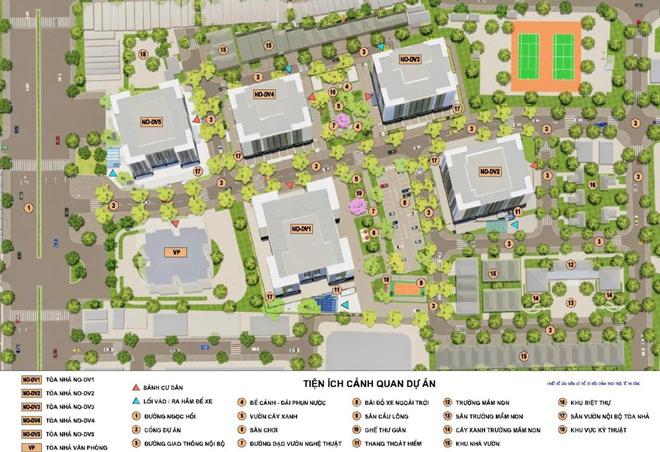 Dự án dành tới gần 70% diện tích cho không gian và các tiện ích xanh