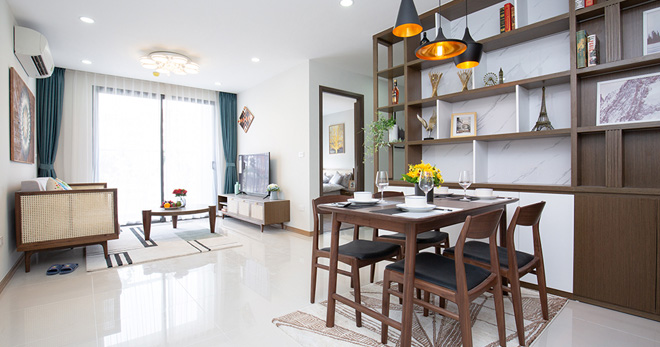 Các căn hộ tại dự án có diện tích từ 52 – 88m2 (2-3PN), thiết kế khoa học, hiện đại