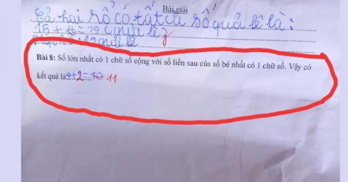 Bạn trẻ - Cuộc sống - Tranh cãi nảy lửa về bài toán lớp 1 tưởng chừng đơn giản: Cô đúng hay trò đúng?