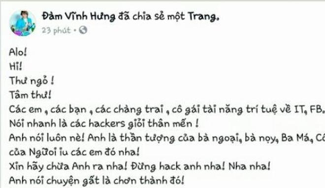 Những người nổi tiếng ở Việt Nam từng bị hack Facebook có dấu tích xanh - 1