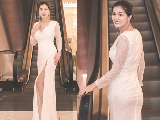 Đời sống Showbiz - Tái xuất sau sinh con thứ 6, Hoa hậu được tặng "lâu đài" 100 tỷ khoe dáng đẹp ngỡ ngàng