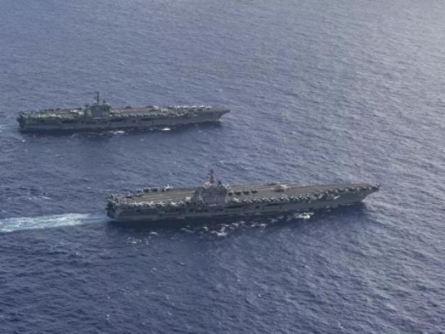 Thế giới - Hải quân Mỹ tiếp tục “nắn gân” Trung Quốc bằng hai tàu sân bay một lúc