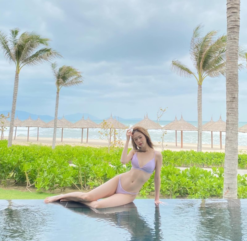 “Bạn gái Trịnh Thăng Bình” mặc bikini cực xinh, tiết lộ cách để đường cong hơn đường đua - 5