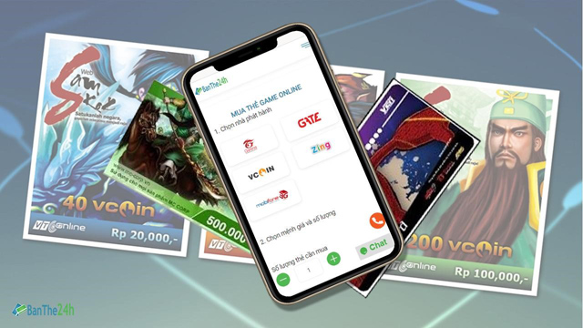 Tiện ích nạp thẻ game online tại banthe24h.vn