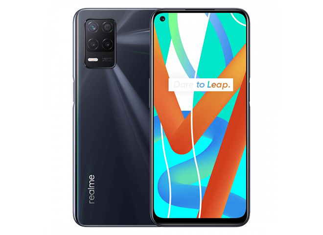 Realme V13 5G phiên bản màu đen.