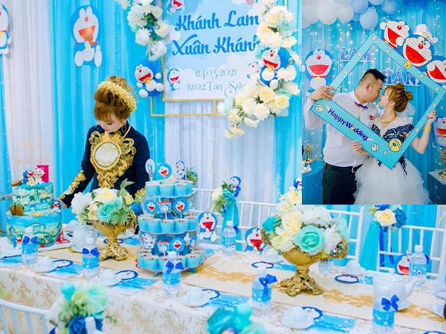 Bạn trẻ - Cuộc sống - Clip: Cô dâu Bạc Liêu "cuồng" Doraemon tổ chức đám cưới cực lạ
