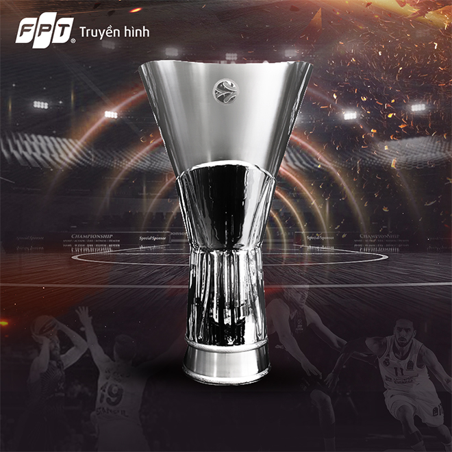 Chiếc cúp danh giá EuroLeague Trophy.