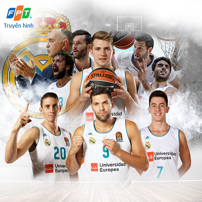 &nbsp;Real Madrid Baloncesto - CLB giàu truyền thống và vô địch nhiều nhất lịch sử EuroLeague.