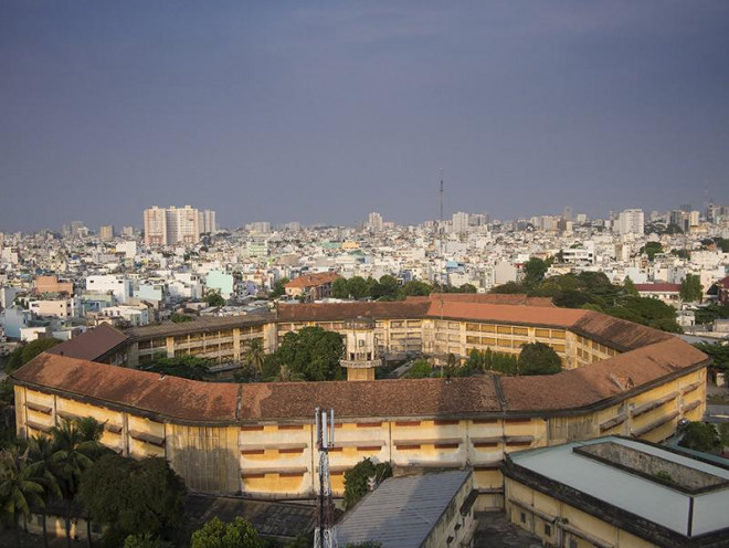 Nhà giam Chí Hòa nhìn từ trên cao. Ảnh: WIKIPEDIA