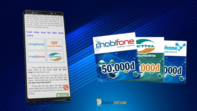 Dịch vụ mua thẻ điện thoại thông minh, tiện ích