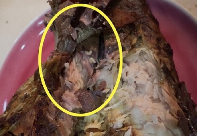 Giòi bò lúc nhúc từ cá kho - thức ăn sạch do CleverFood&nbsp;cung cấp