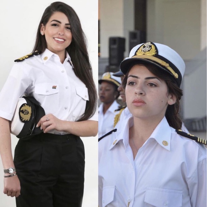 Marwa Elselehdar là nữ thuyền trưởng đầu tiên của Ai Cập. Ảnh: Instagram.