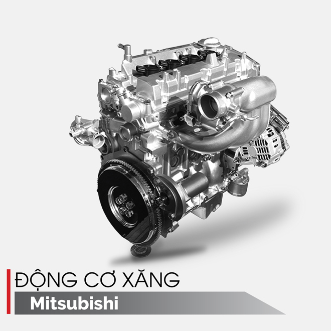 TERA100 sở hữu khối động cơ xăng Mitsubishi 4G13S1.