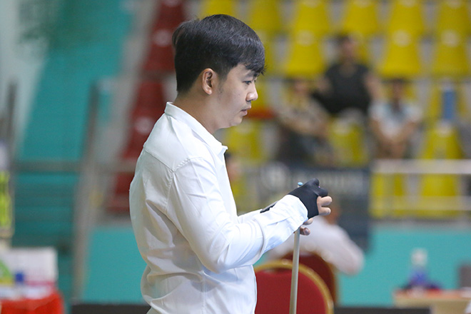 "Long Nhỏ" đang là người có đường cơ cao điểm nhất thể loại Carom 1 băng tại giải đấu này