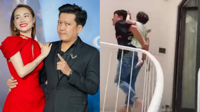 Hình ảnh Trường Giang chăm con khiến nhiều người ngưỡng mộ