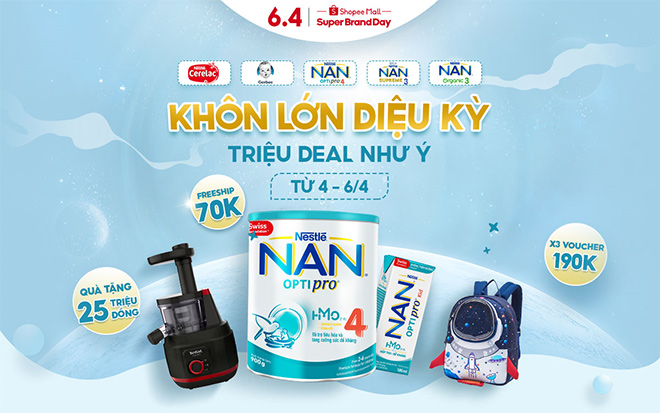 Nestlé bên mẹ, cùng con lớn khôn: Ngày hội mua sắm dành cho mẹ bỉm sữa với loạt ưu đãi hấp dẫn - 1