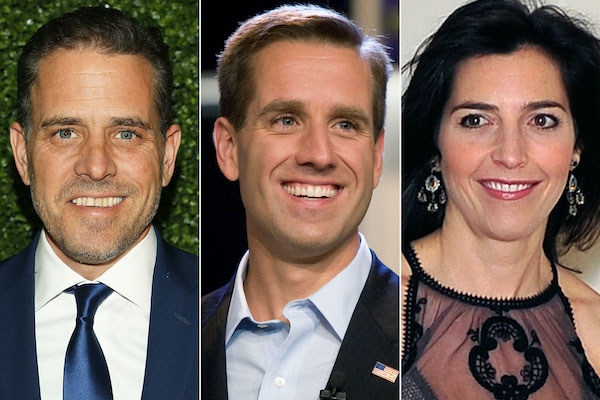 Ông Hunter Biden (trái) từng có thời gian hẹn hò với bà Hallie Biden, vợ của ông Beau Biden, sau khi anh trai qua đời.&nbsp;