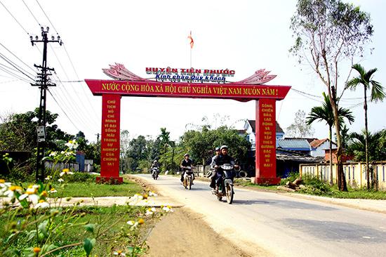 Đường đến huyện Tiên Phước