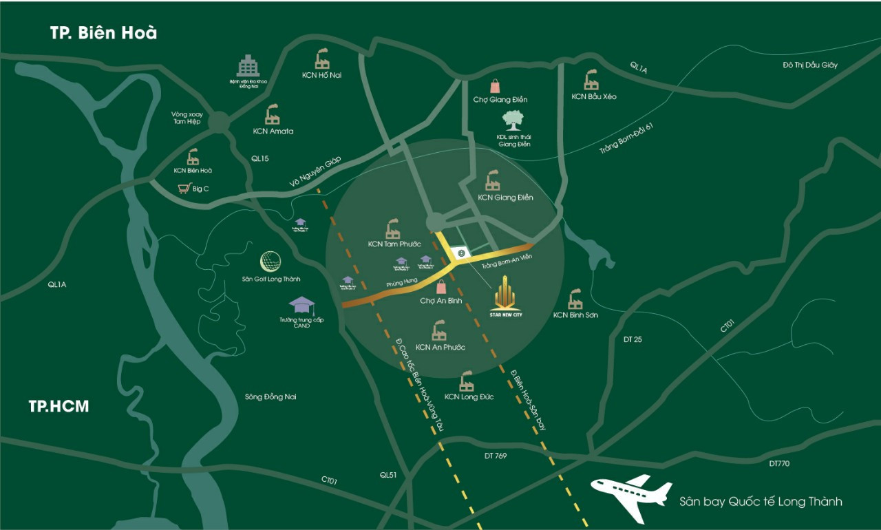 Sở hữu tầm nhìn liên kết vùng đắc địa, Star New City trở thành tâm điểm của các tuyến đường giao thương huyết mạch miền Đông Nam Bộ