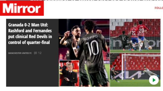 MU đặt một chân vào bán kết Europa League, báo Anh vẫn lo &#34;dớp&#34; toàn thua - 5