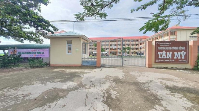 Trường THCS - THPT Tân Mỹ, huyện Thanh Bình, Đồng Tháp. (Ảnh: Internet)