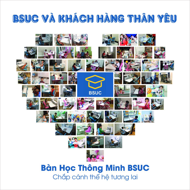Hàng ngàn trẻ em Việt đã và đang sử dụng bàn học BSUC mỗi ngày.