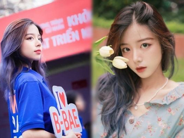 Bạn trẻ - Cuộc sống - Nữ sinh đại học Kinh tế Quốc dân nổi bật trong ngày hội tuyển sinh