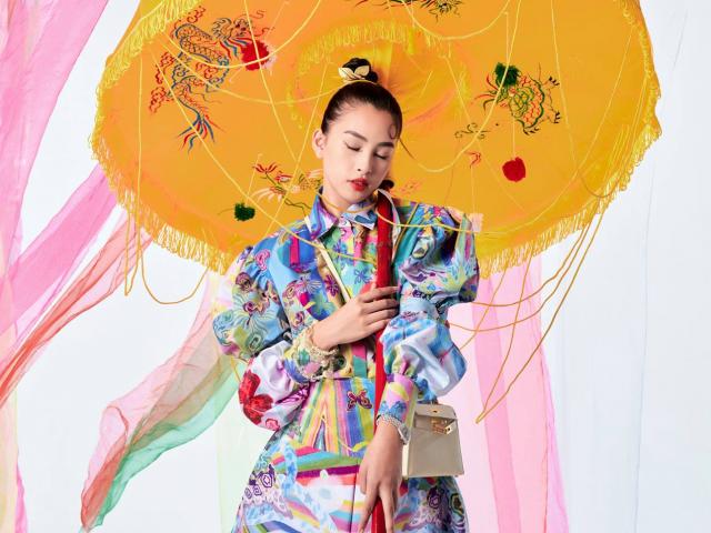 Thời trang - Tiểu Vy lộng lẫy hóa cánh bướm xinh đẹp mùa xuân