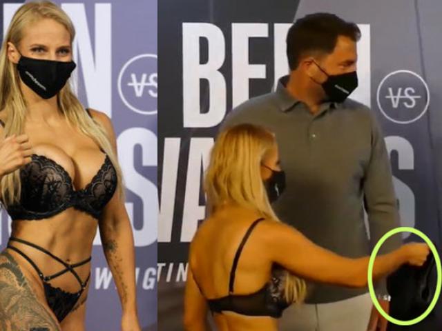 Thể thao - Cô giáo toán mặc bikini đấu võ lại gây "đỏ mặt": Cởi đồ tặng nội y