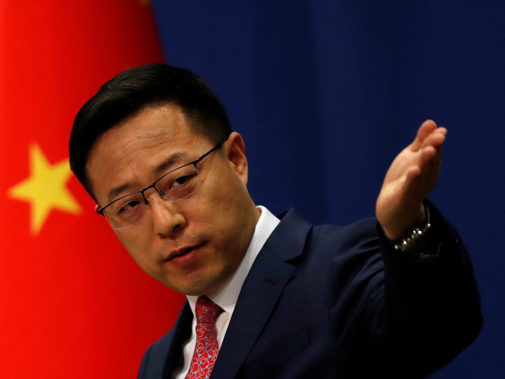 Phát ngôn viên Bộ Ngoại giao Trung Quốc Triệu Lập Kiên. Ảnh: Reuters