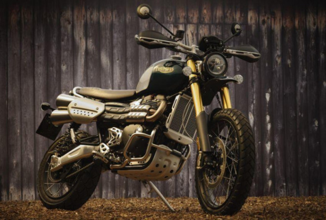 Mô tô cổ điển Triumph Scrambler 1200 Steve McQueen Edition 2021 ra mắt - 3