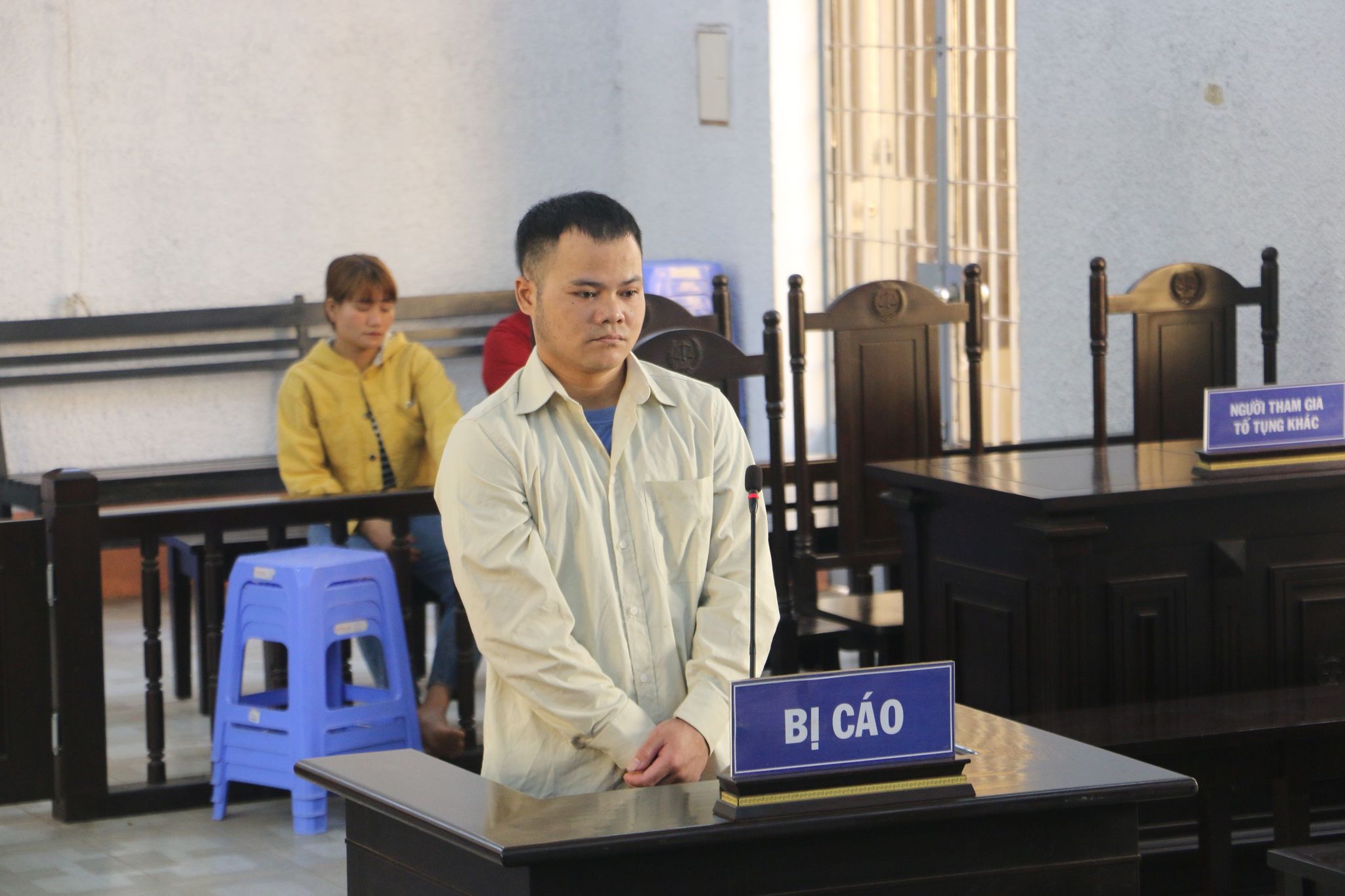 Bị cáo Y Hoang Niê tại phiên toà.
