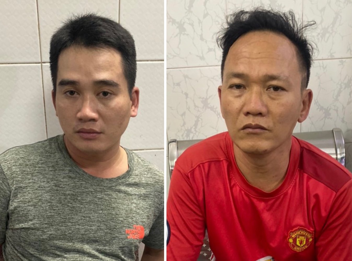 Hai đối tượng tại cơ quan công an
