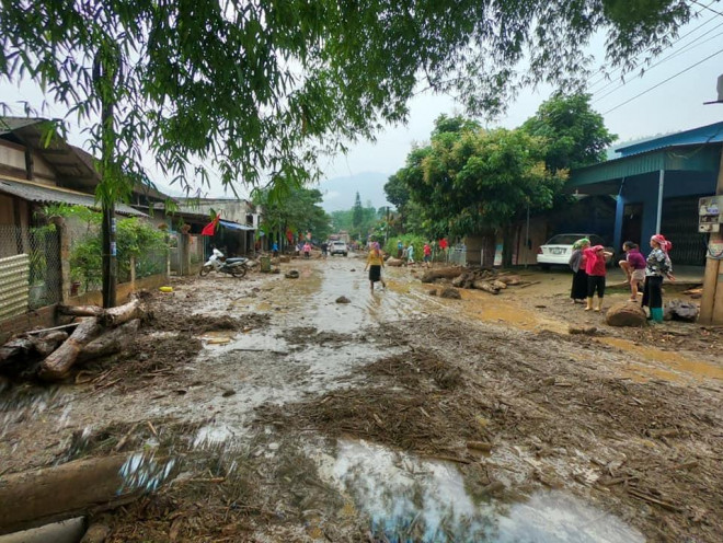 Khu vực xảy ra lũ ống - Ảnh: CTV