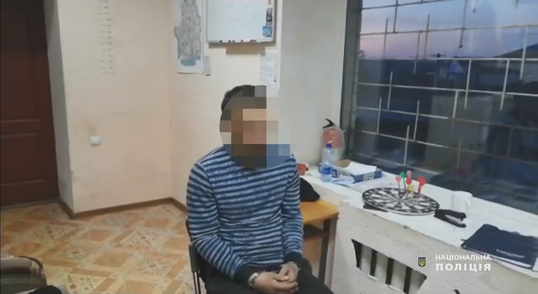 Nghi phạm Yury khi bị bắt giữ.