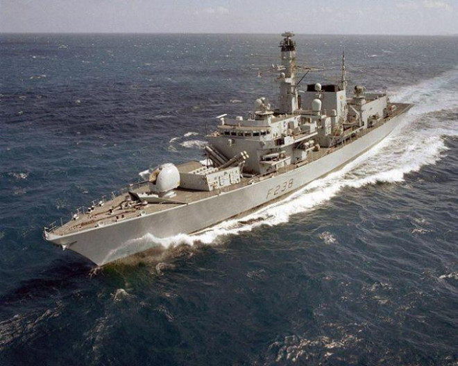 Chiến hạm HMS Northumberland.