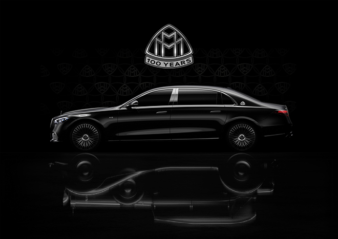 Mercedes-Maybach phiên bản kỷ niệm 100 năm nhá ảnh trước ngày ra mắt - 1