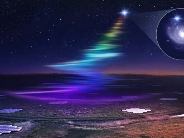 Thế giới - Thiên hà khác phát tín hiệu "cầu vồng" xuống Trái Đất 18 lần