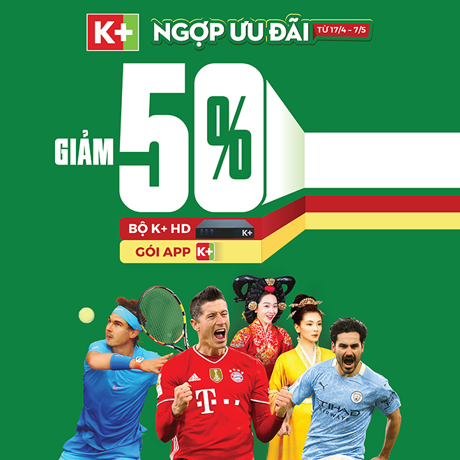 “Ngợp ưu đãi” với khuyến mại khủng giảm tới 50% từ K+