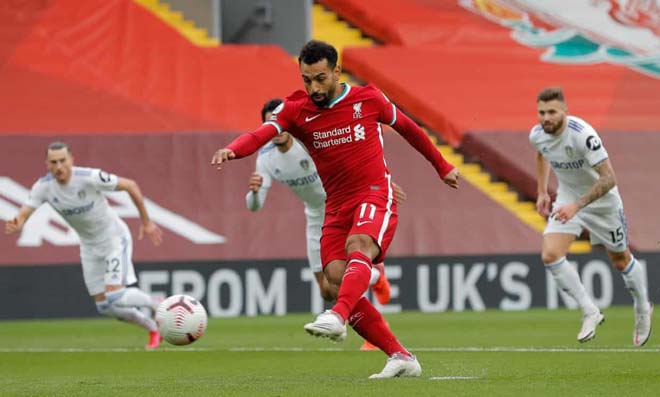 Ở lượt đi, Salah tỏa sáng khi đối đầu CLB Leeds
