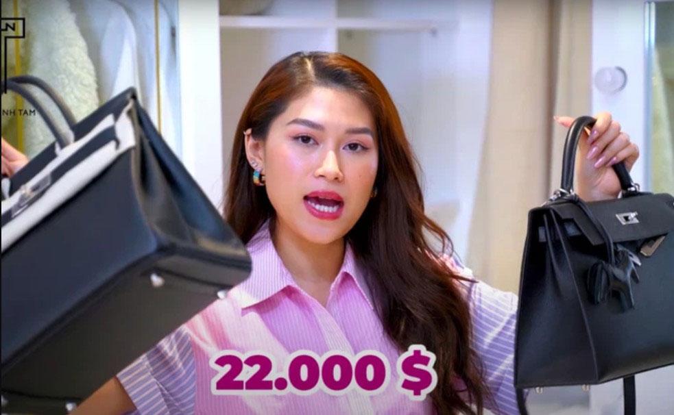 Ngọc Thanh Tâm khoe túi xách nửa tỷ trong clip "đập hộp" gần đây