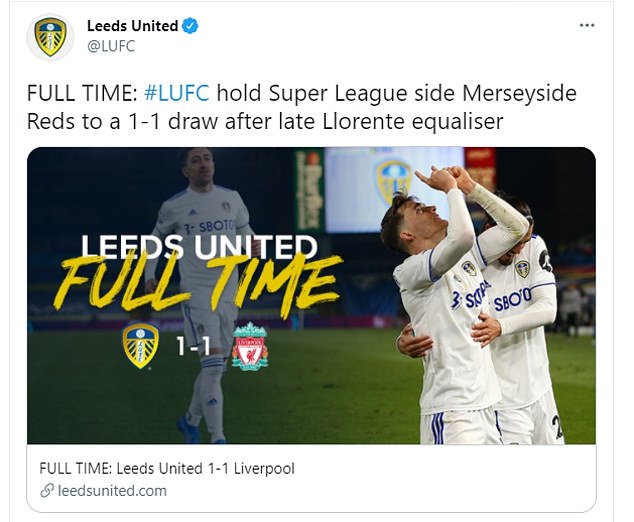 Fan Leeds tôn vinh bàn gỡ trước Liverpool, chế giễu đối thủ về Super League - 2