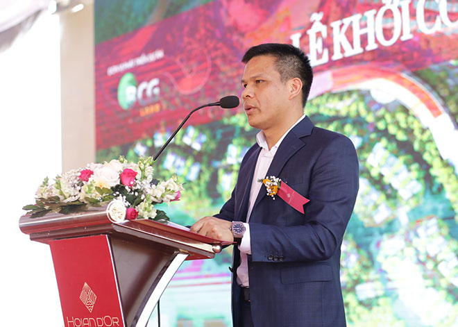 Ông Vũ Văn Thành (Tổng giám đốc Công ty TNHH Du lịch sinh thái Cồn Bắp) - đại diện chủ đầu tư dự án Hoian d’Or.