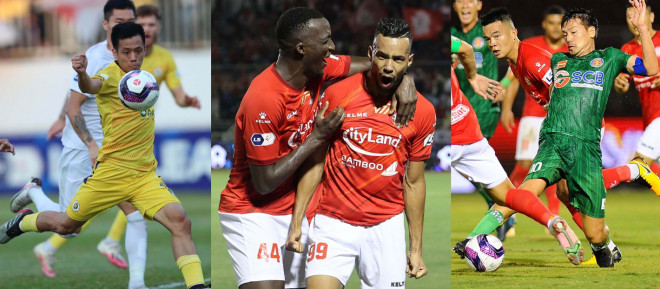 Ba CLB đại gia Hà Nội, TP.HCM, Sài Gòn đang vẫy vùng trong nguy cơ đi chung kết ngược để trốn xuống hạng. Ảnh: PHƯƠNG NGHI