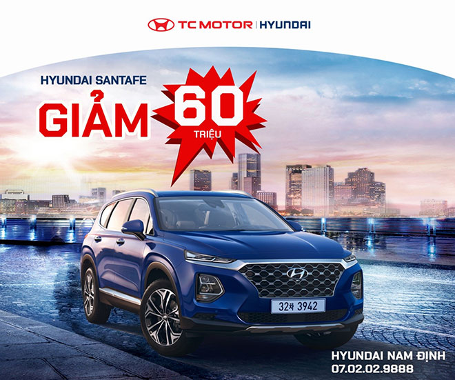 Santafe bất ngờ giảm giá tới 60 triệu tiền mặt - 1