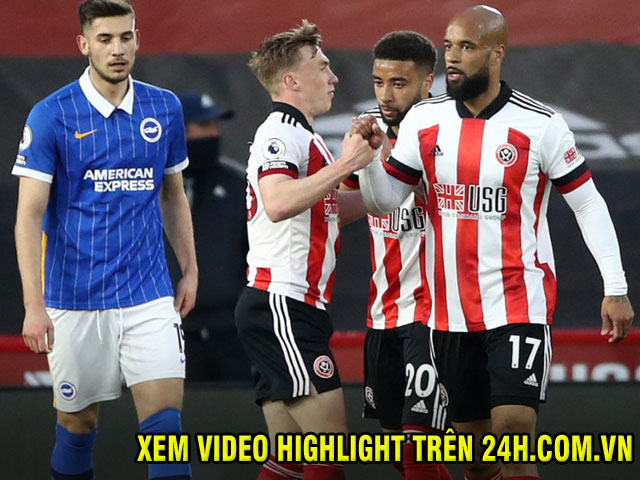 Bóng đá - Video Sheffield United - Brighton: "Gáo nước lạnh" hiệp 1, ôm hận vì VAR