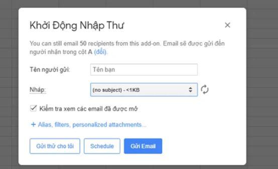 Mẹo gửi email hàng loạt cực nhanh trong Gmail từ Google Sheets - 5