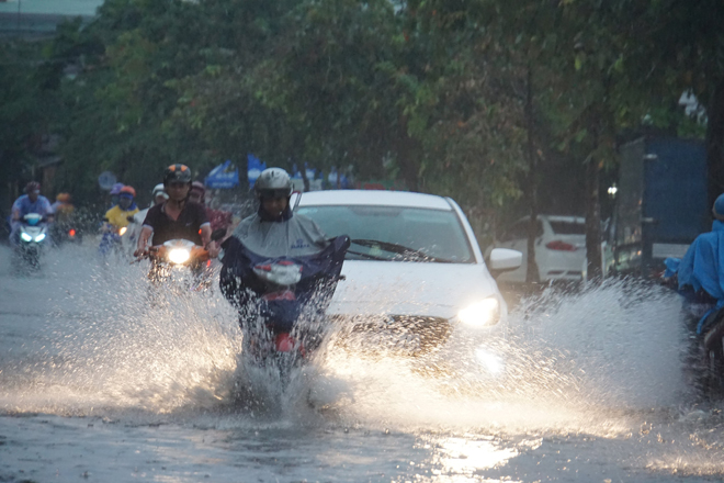 Miền Bắc mưa to đến rất to do ảnh hưởng của không khí lạnh. Ảnh minh họa.