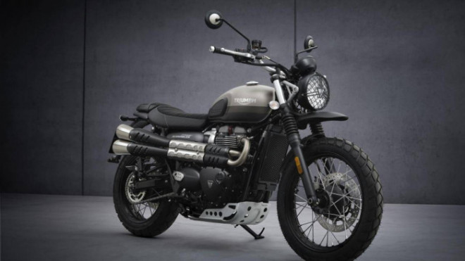Triumph Street Scrambler Sandstorm giới hạn 775 chiếc nổi bật với cách sơn ba tông màu mới độc đáo
